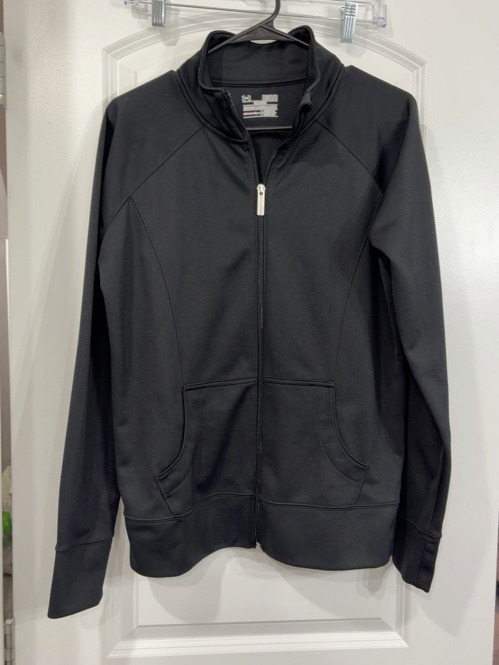 Women's Under Armour Black Zip-Front Jacket - Black
